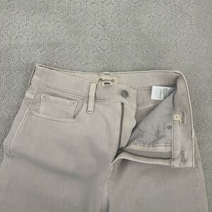 Madewell Perfect Vintage Wide Leg Crop Jeans - Light Gray